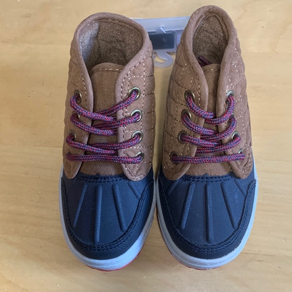 Tarin-B style angle boot. Navy/Tan color. - Picture 1 of 6